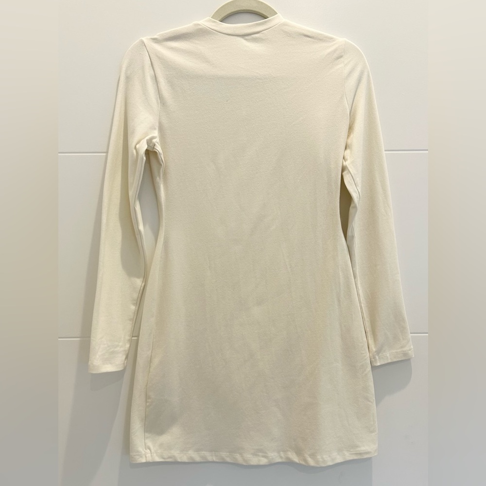 Reformation Crew Neck Dress Cream Size Small - Picture 3 of 12